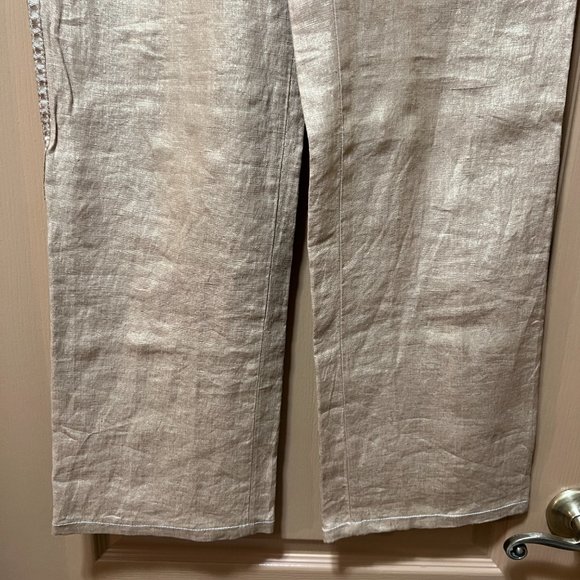 ❣️NWOT❣️  Roberto Cavalli Beige/Gold Linen Pants Vintage Made in Italy S… - Picture 6 of 16